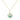 Large Cage Necklace w/ Gemstone Ball - Amazonite no pave