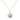 Large Cage Necklace w/ Gemstone Ball - Amazonite scattered pave