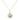 Large Cage Necklace w/ Gemstone Ball - Amazonite scattered pave
