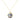 Large Cage Necklace w/ Gemstone Ball - Kyanite scattered pave