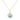 Large Cage Necklace w/ Gemstone Ball - Amazonite full pave