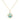 Large Cage Necklace w/ Gemstone Ball - Amazonite full pave
