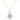 Pentagonal Cage Necklace - amazonite , no pave