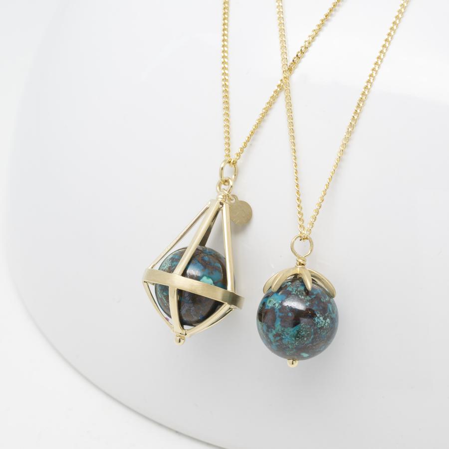 Pentagonal Cage Necklace