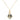 Pentagonal Cage Necklace - chrysocolla, scattered pave