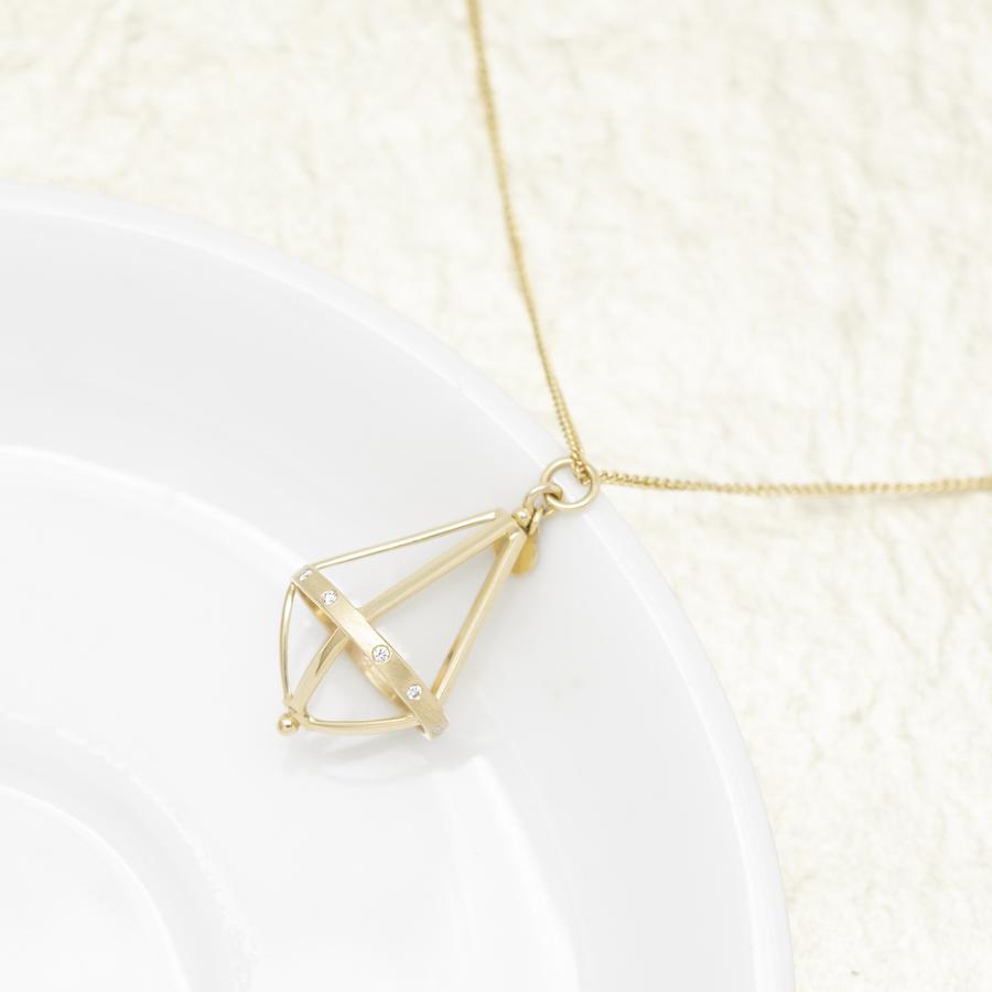 Pentagonal Cage Necklace