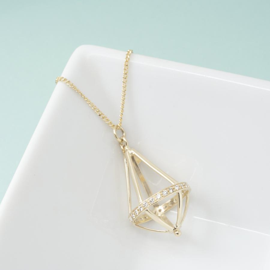 Pentagonal Cage Necklace