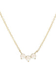 Trio Crescent Necklace - Moonstone | Magpie Jewellery