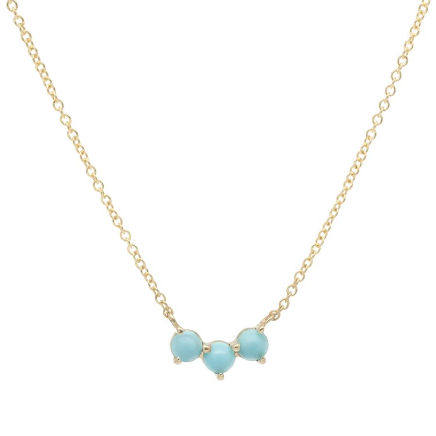 Trio Crescent Necklace - Turquoise | Magpie Jewellery