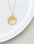 Pave Halo Celestial Sign Necklace | Magpie Jewellery