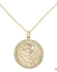 Pave Halo Celestial Sign Necklace Scorpio | Magpie Jewellery