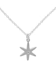 Diamond Center Star Necklace - Magpie Jewellery