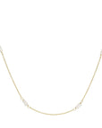 Luna Freshwater Pearl Station Necklace - Magpie Jewellery