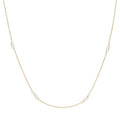 Luna Freshwater Pearl Station Necklace - Magpie Jewellery