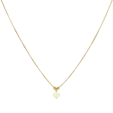 Luna Delicate Opal Necklace - Magpie Jewellery