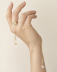 Luna Paperclip & Pyramidal Gemstone Necklace - Magpie Jewellery