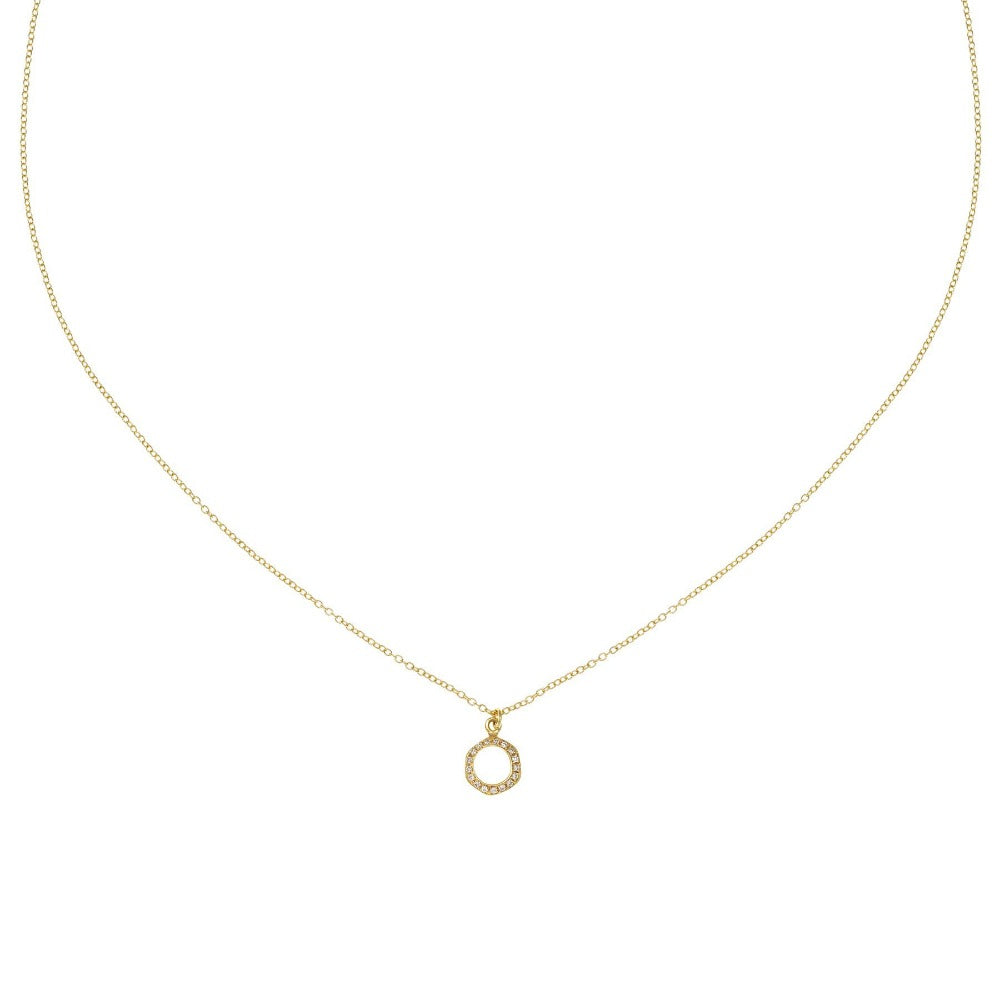 Mini &#39;Everlasting Love&#39; Pave Diamond Necklace - Magpie Jewellery
