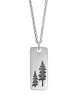 Sterling Silver Tree Pendant - Magpie Jewellery