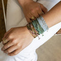 Aquamarine Wrap Bracelet - Magpie Jewellery