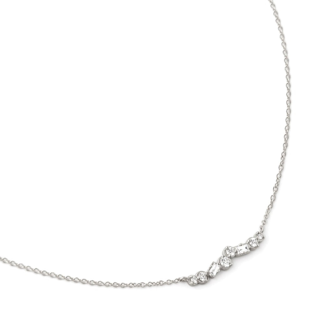 Cascade Diamond Bar Necklace - Magpie Jewellery