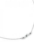 Cascade Diamond & Blue Sapphire Necklace - Magpie Jewellery