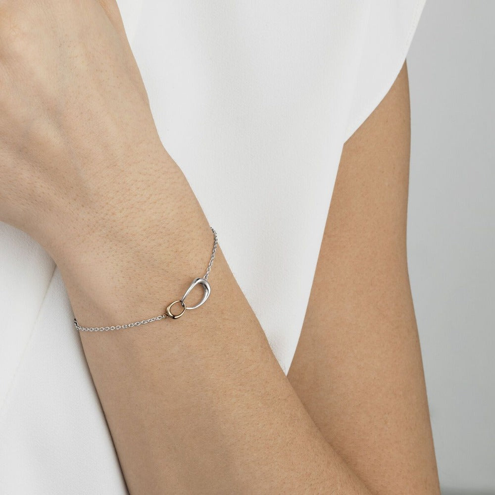 Offspring Interlocked 18K Gold and Silver Bracelet - Magpie Jewellery