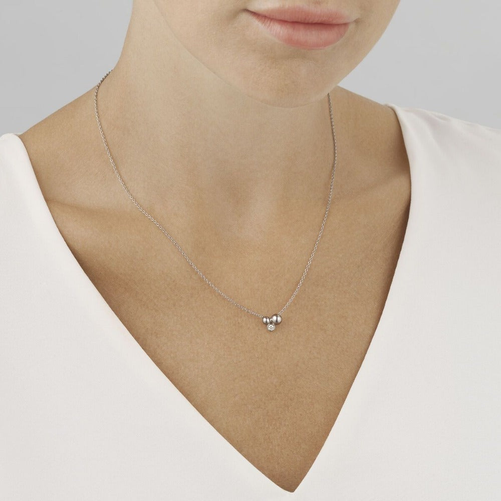 Moonlight Grapes Necklace with Diamond Accent - Magpie Jewellery