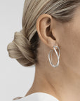 Infinity Earhoops - Magpie Jewellery