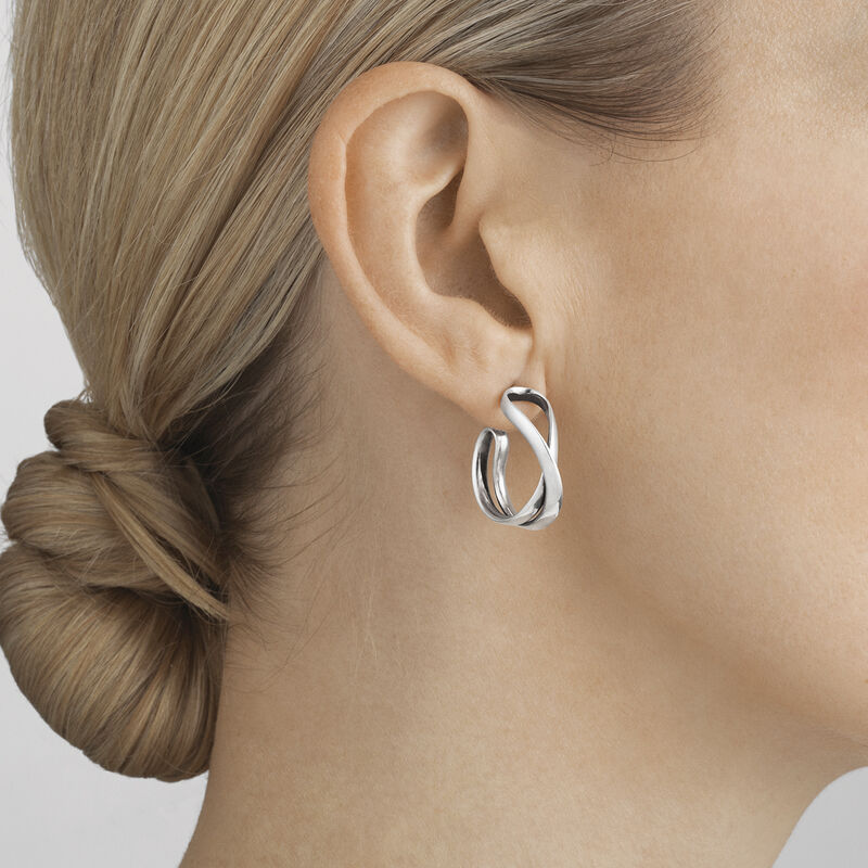 Infinity Earhoops - Magpie Jewellery