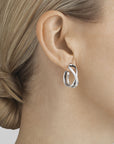 Infinity Earhoops - Magpie Jewellery