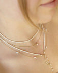 Crescent Diamond Flow Charm - Magpie Jewellery