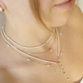 Crescent Diamond Flow Charm - Magpie Jewellery