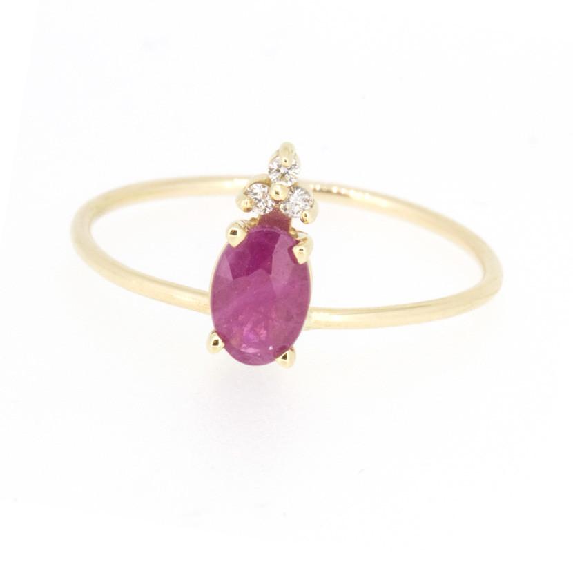 Ruby & Diamond Ring - Magpie Jewellery