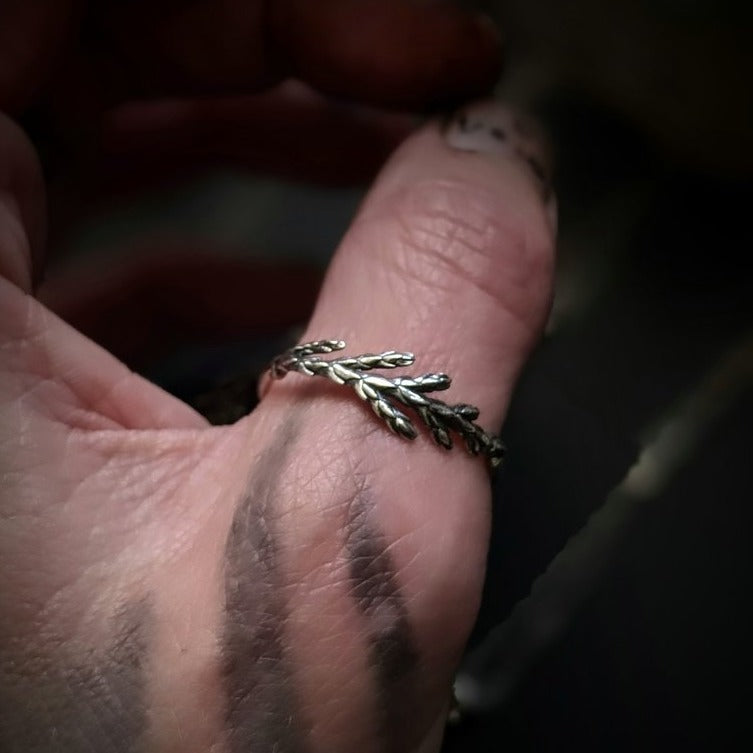 Cast Cedar Ring - Magpie Jewellery