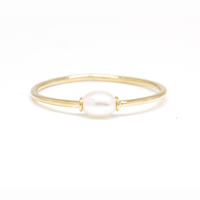 Petite Keshi Pearl Ring - Magpie Jewellery