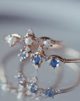 Sapphire Winter Waltz Ring - Magpie Jewellery