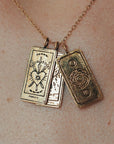 Three of Swords Tarot Card Necklace - Magpie Jewellery