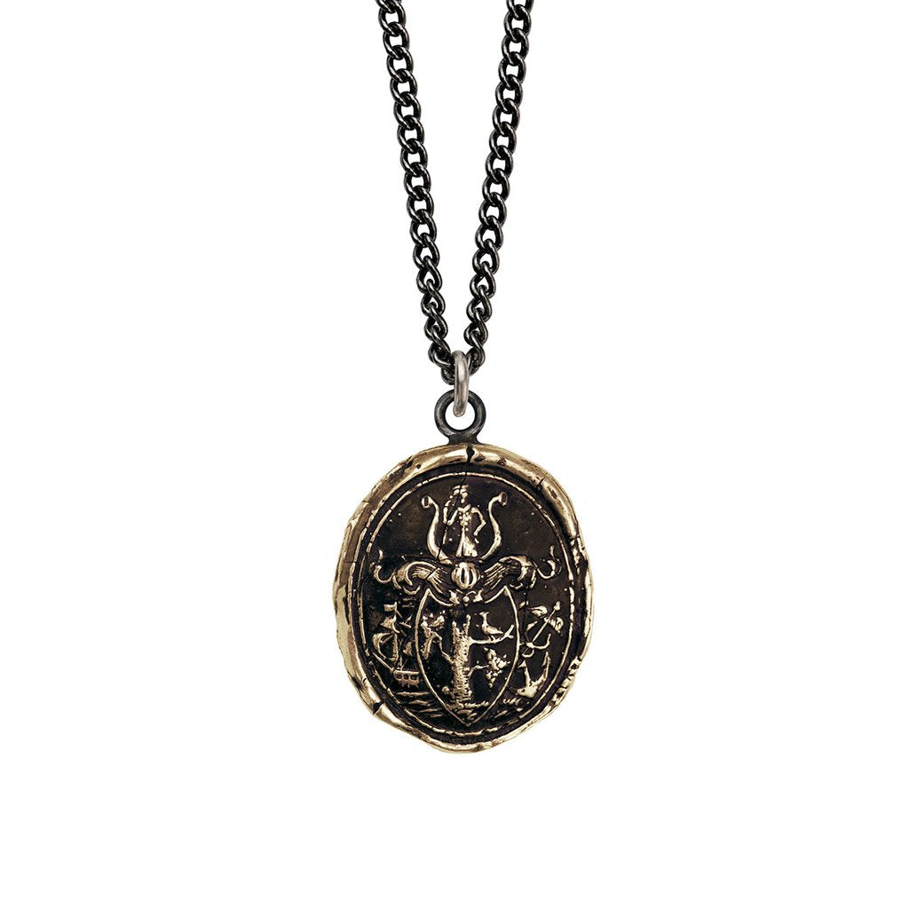 Adventure Talisman Bronze Medium Curb Chain | Magpie Jewellery