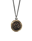 Crossed Daggers Talisman Bronze | Magpie Jewellery