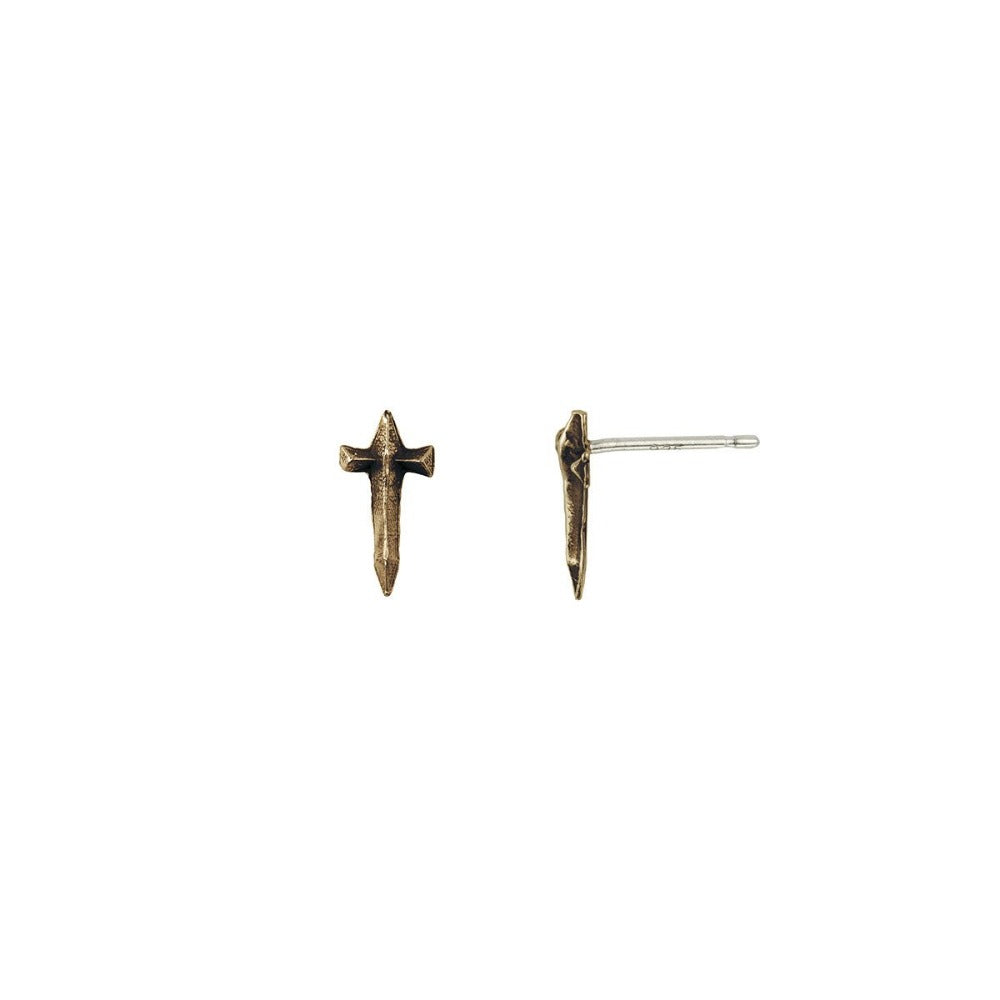 Dagger Symbol Studs - Magpie Jewellery