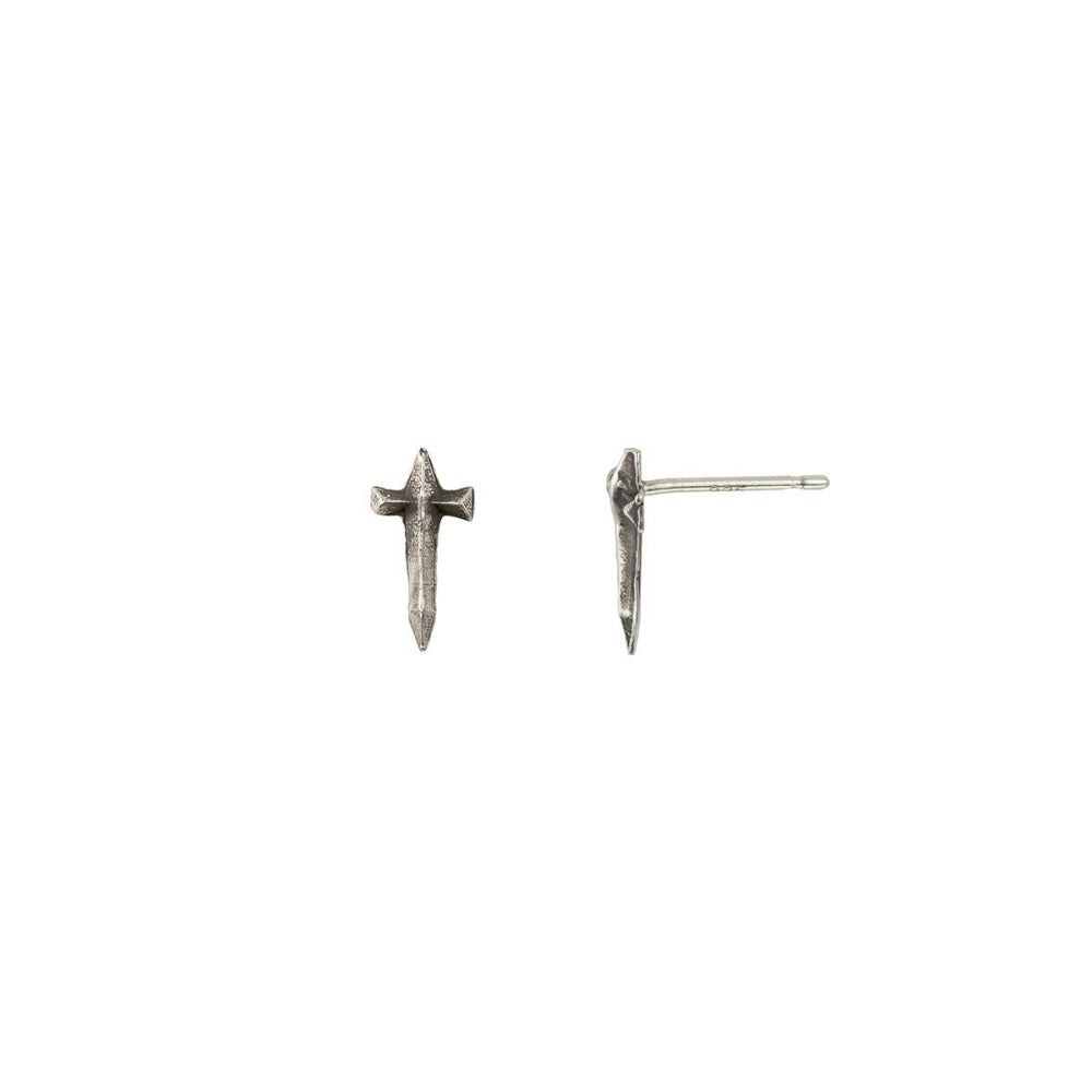 Dagger Symbol Studs - Magpie Jewellery