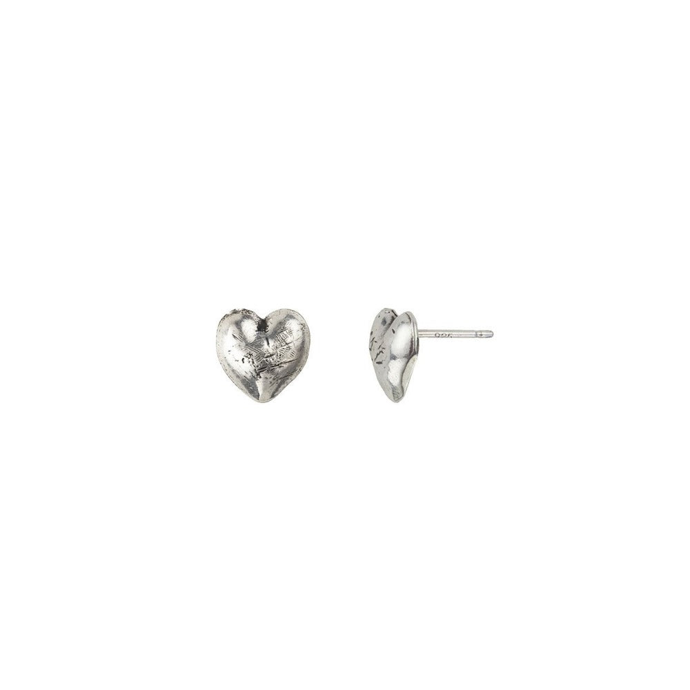 Heart Symbol Studs - Magpie Jewellery