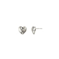 Heart Symbol Studs - Magpie Jewellery