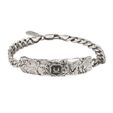 New Beginnings Wide ID Bracelet Silver