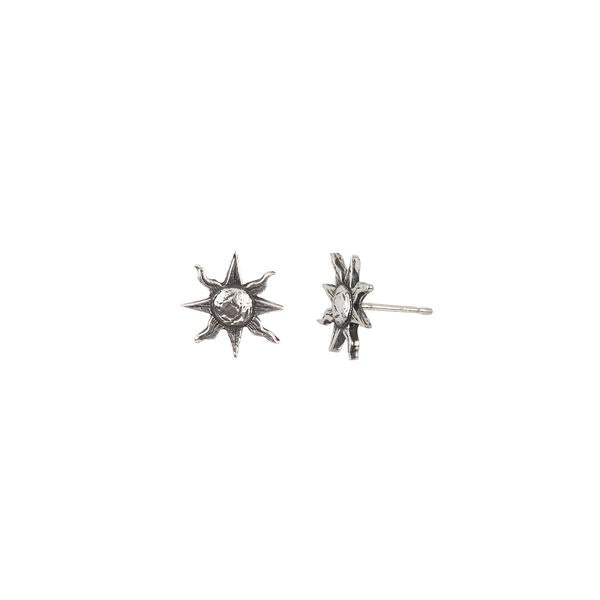 Sun Earrings Silver | Magpie Jewellery
