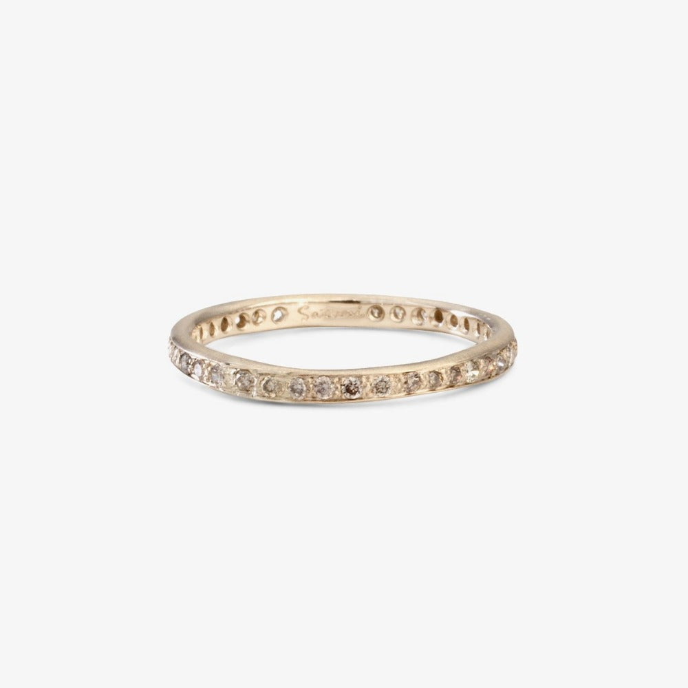 Brown Diamond Eternity Band WG | Magpie Jewellery