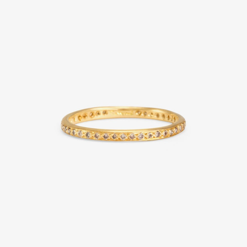 Brown Diamond Eternity Band YG | Magpie Jewellery