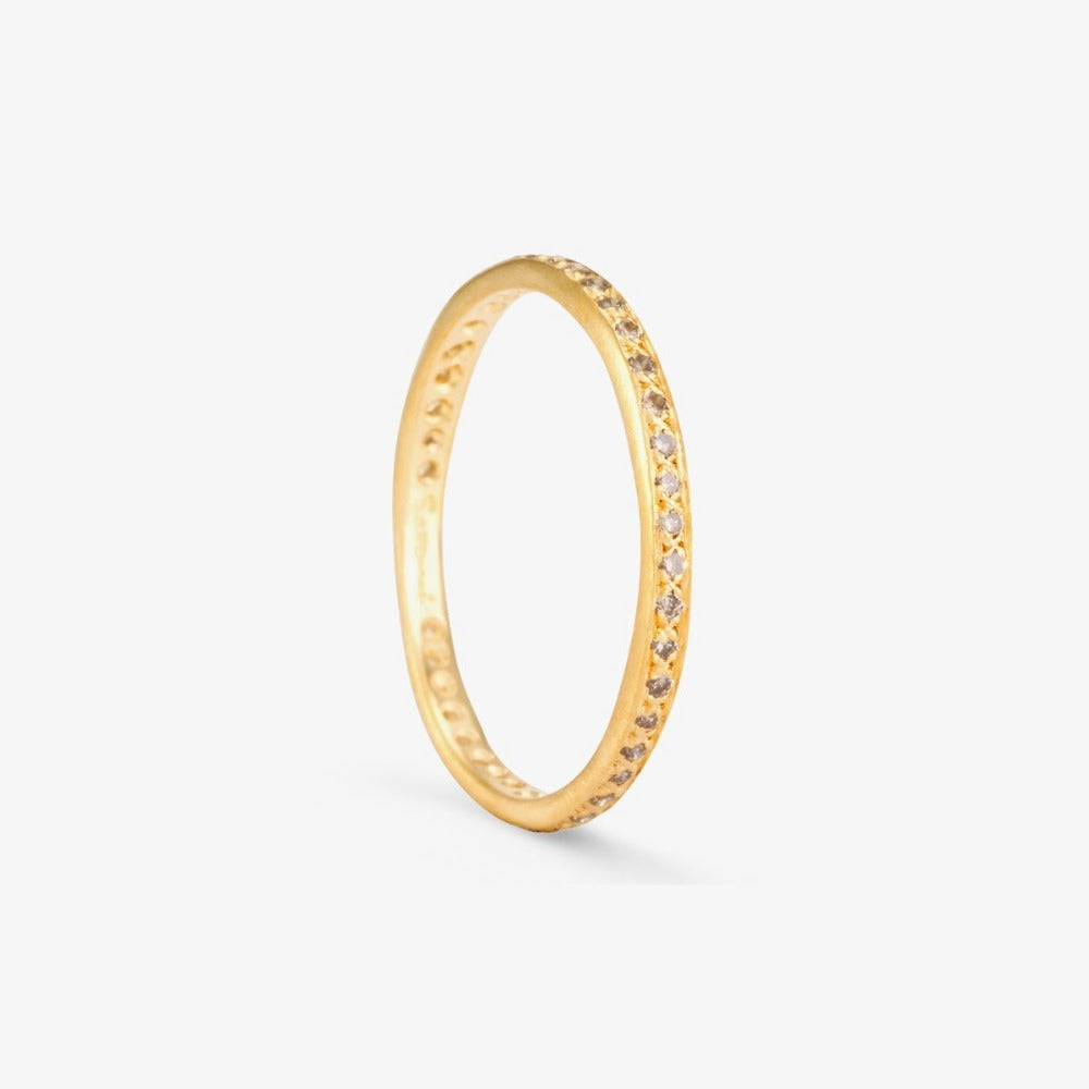 Brown Diamond Eternity Band YG | Magpie Jewellery