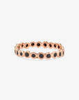 Black Diamond Circle Eternity Band RG | Magpie Jewellery