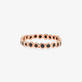 Black Diamond Circle Eternity Band RG | Magpie Jewellery